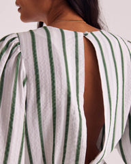Combinaison Julieta rayures vert