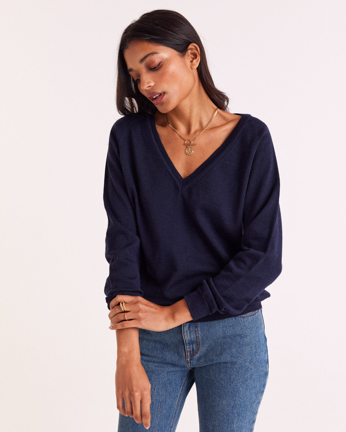 Pull Victoria bleu marine