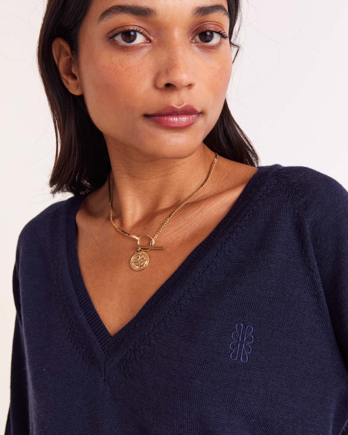 Pull Victoria bleu marine