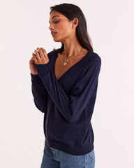 Pull Victoria bleu marine