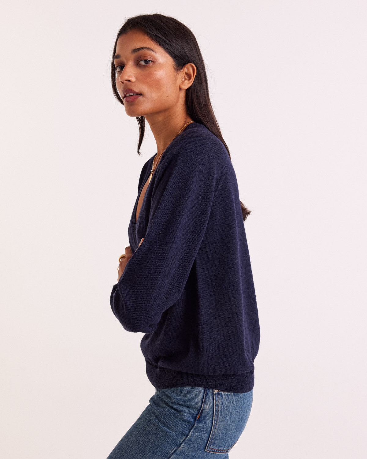 Pull Victoria bleu marine