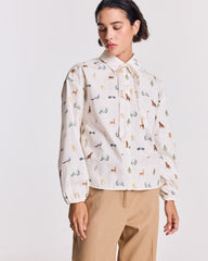 Chemise Ingrid imprimé Golf écru