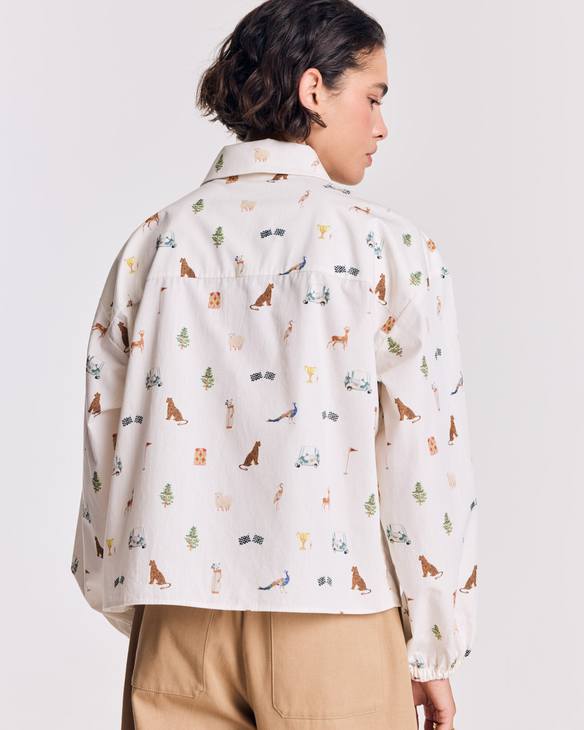 Chemise Ingrid imprimé Golf écru
