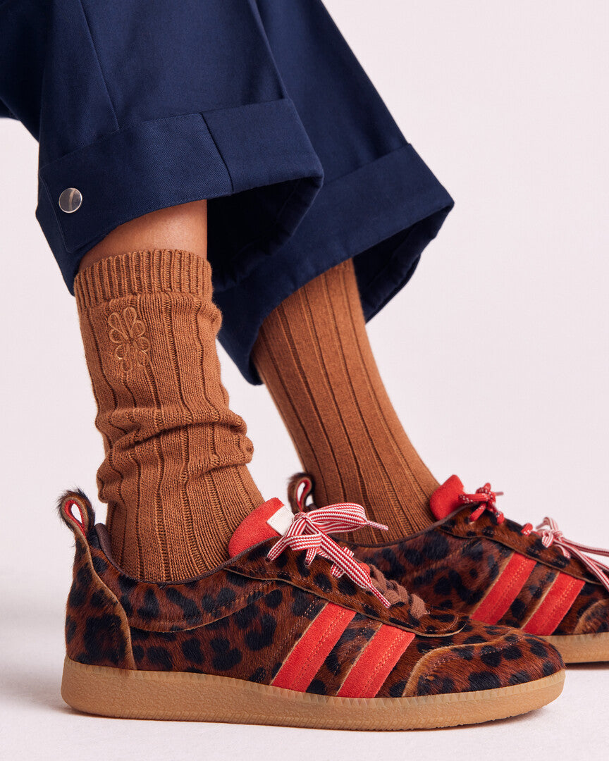Chaussettes Felice marron
