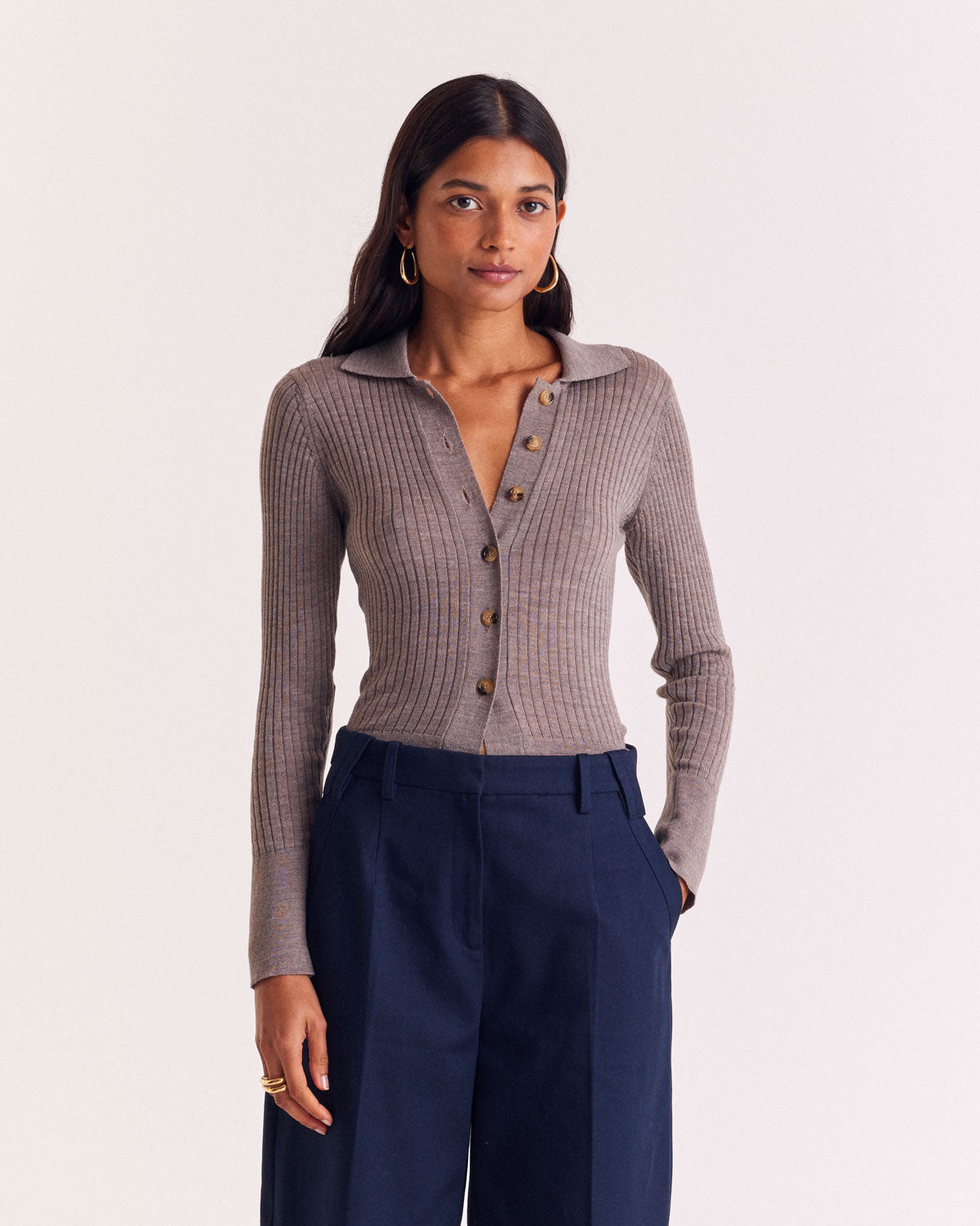 Cardigan Ombeline beige