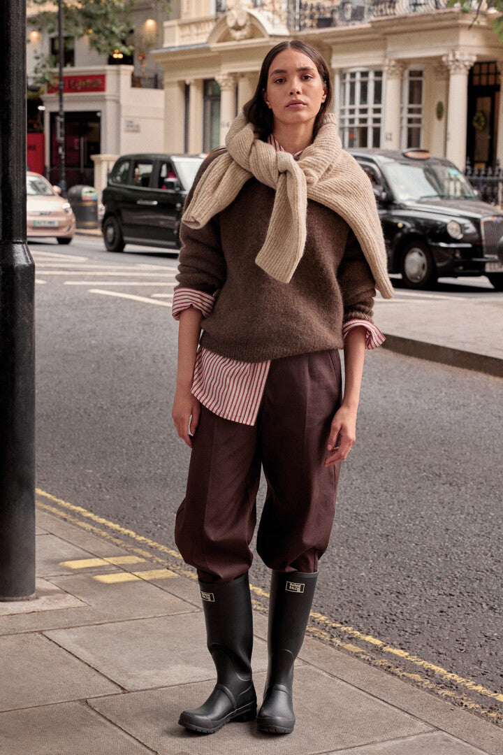 Bottes Emilia noir Barbour x Balzac Paris