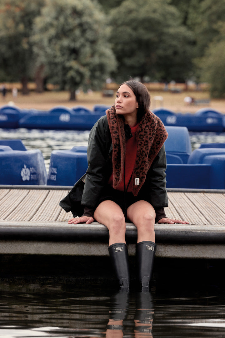 Bottes Emilia noir Barbour x Balzac Paris