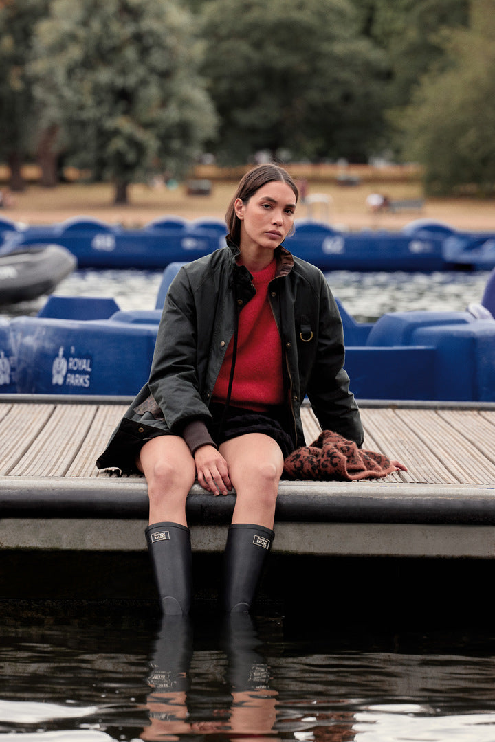Bottes Emilia noir Barbour x Balzac Paris