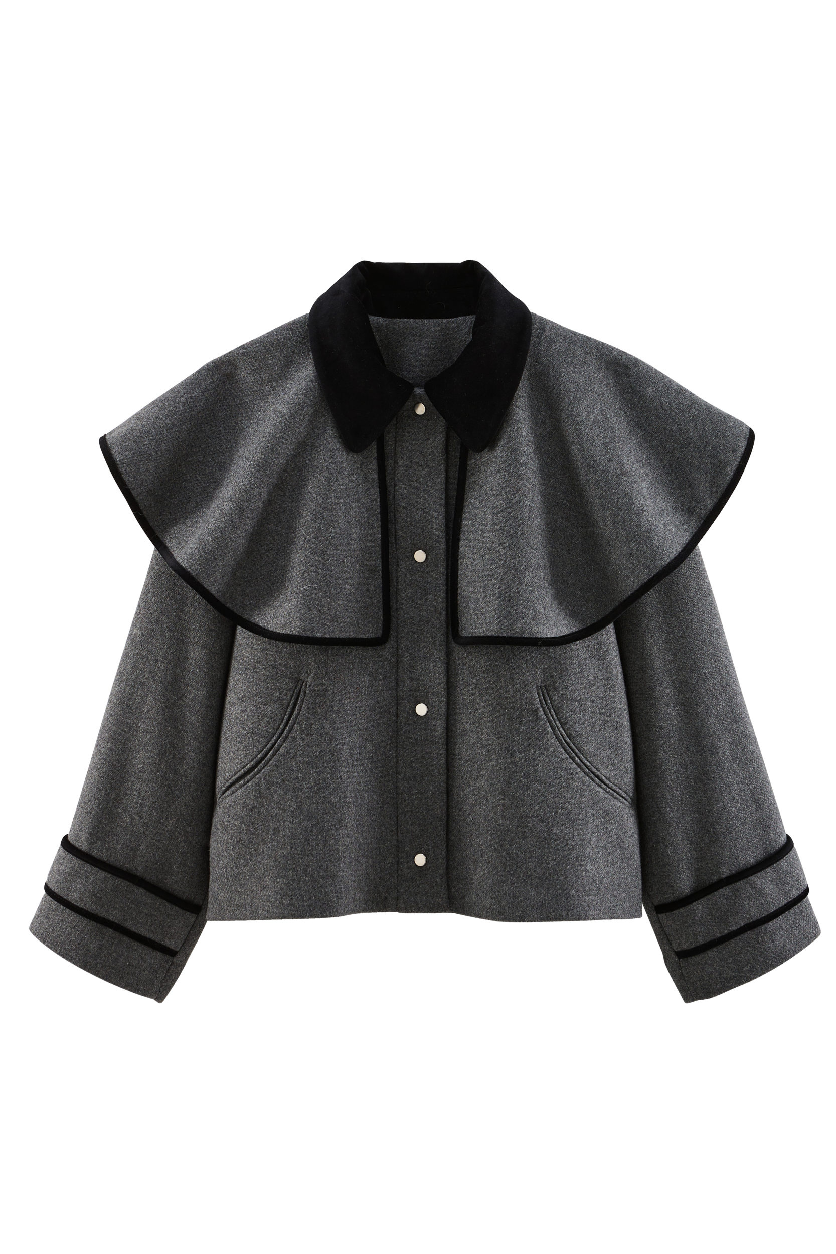 Manteau Juliette gris et noir