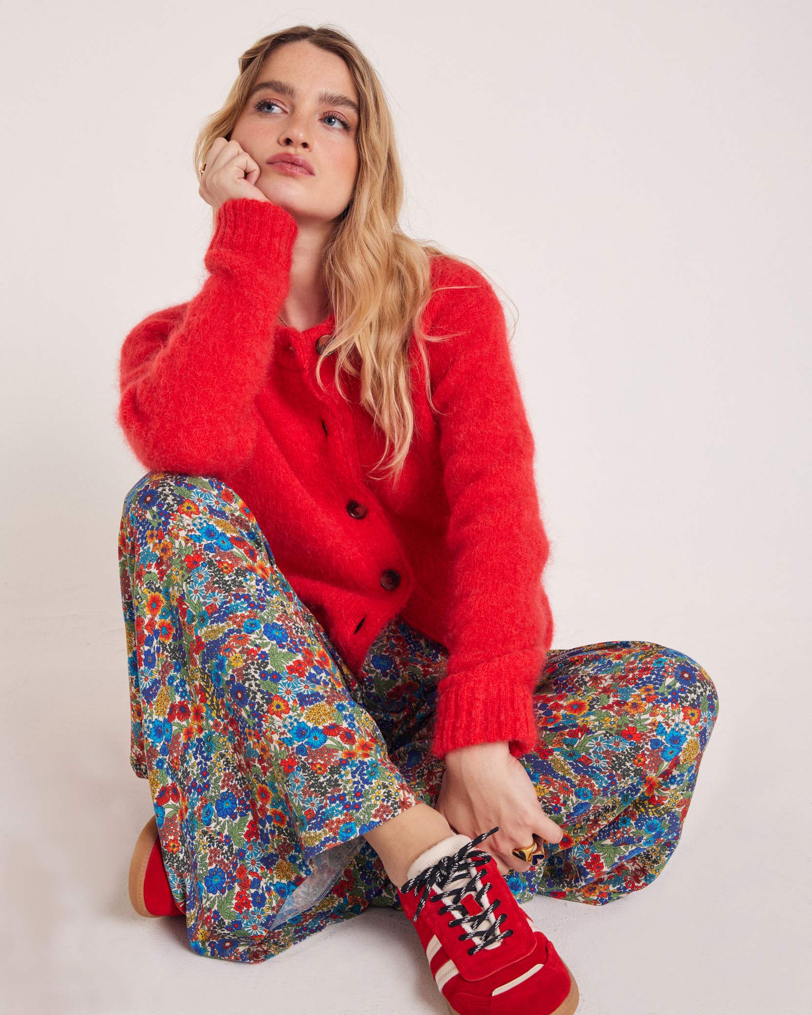 Cardigan Rosanne rouge