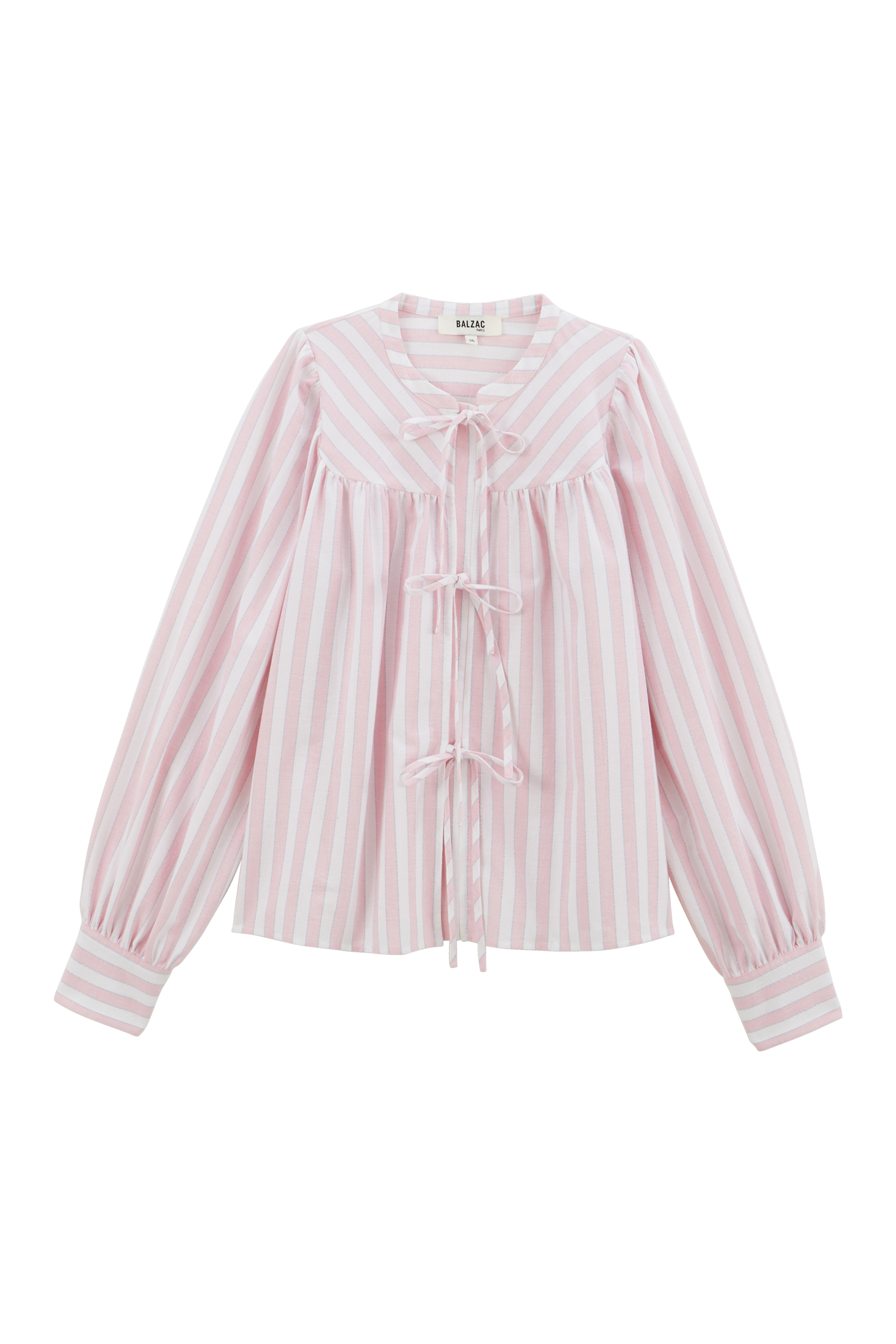 Chemise Josefina rayures rose et blanc