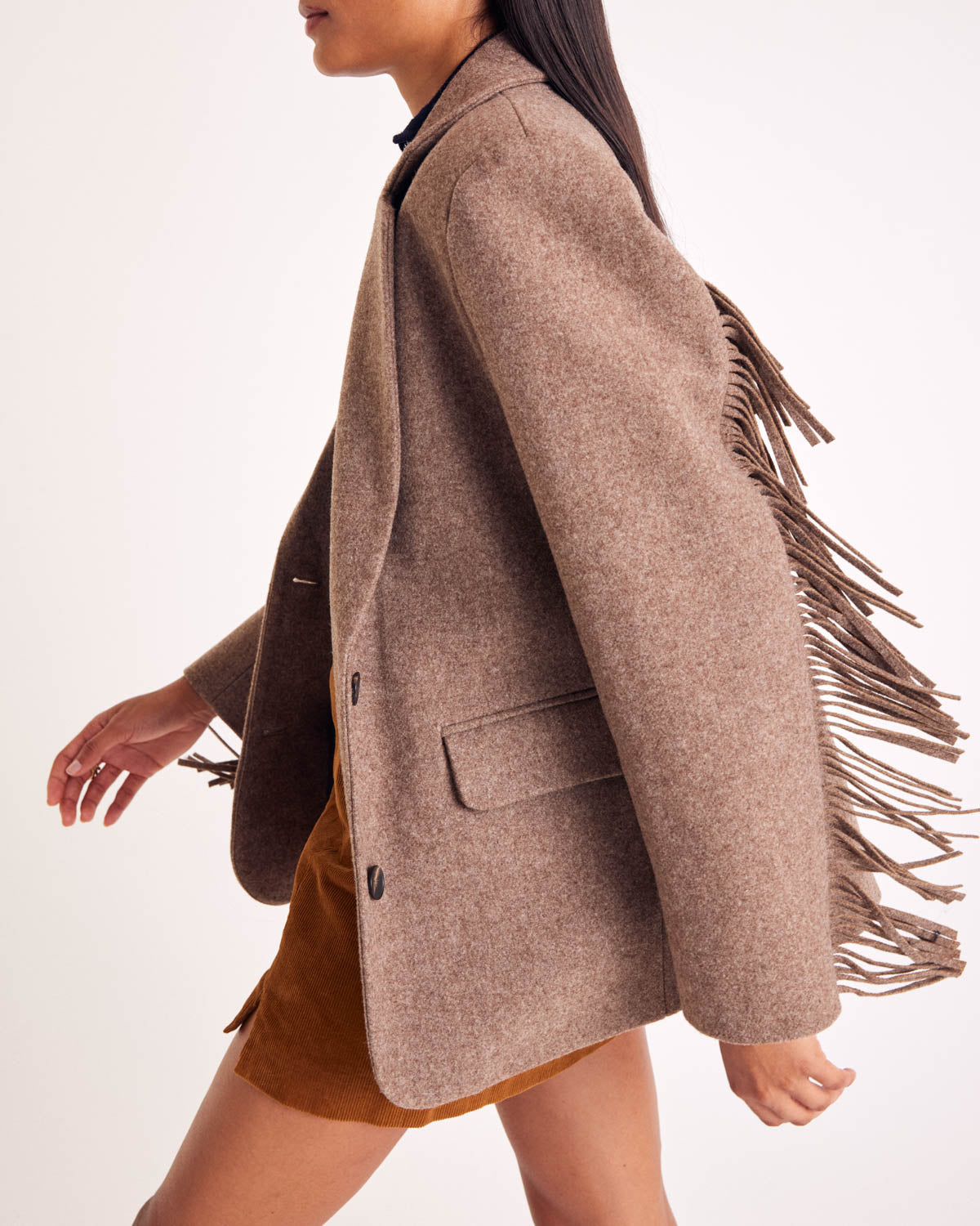 Jupe Monica velours camel