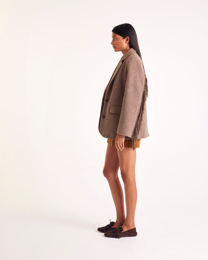 Jupe Monica velours camel