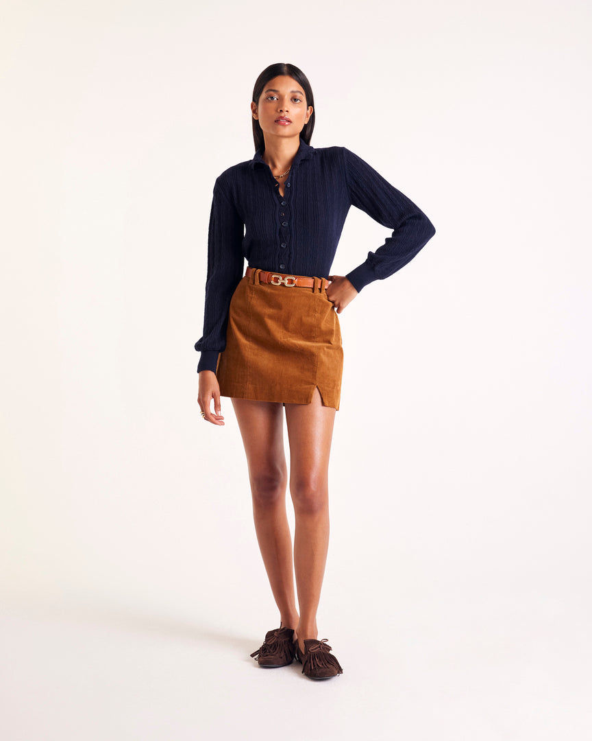Cardigan Odile bleu marine