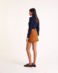 Jupe Monica velours camel