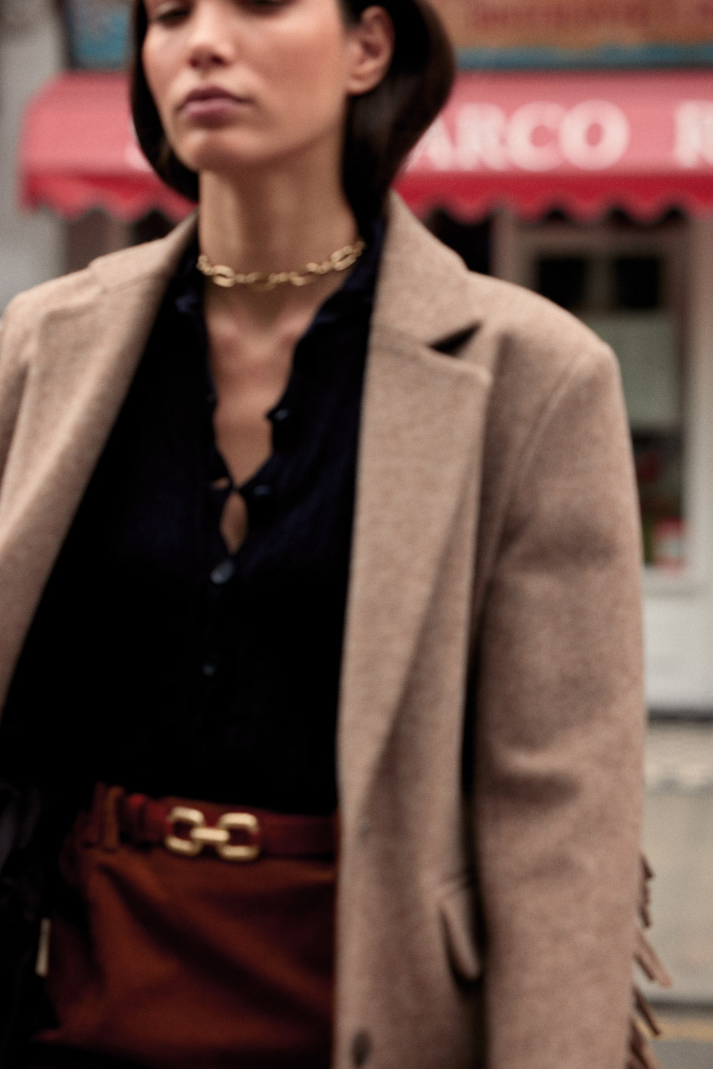 Jupe Monica velours camel