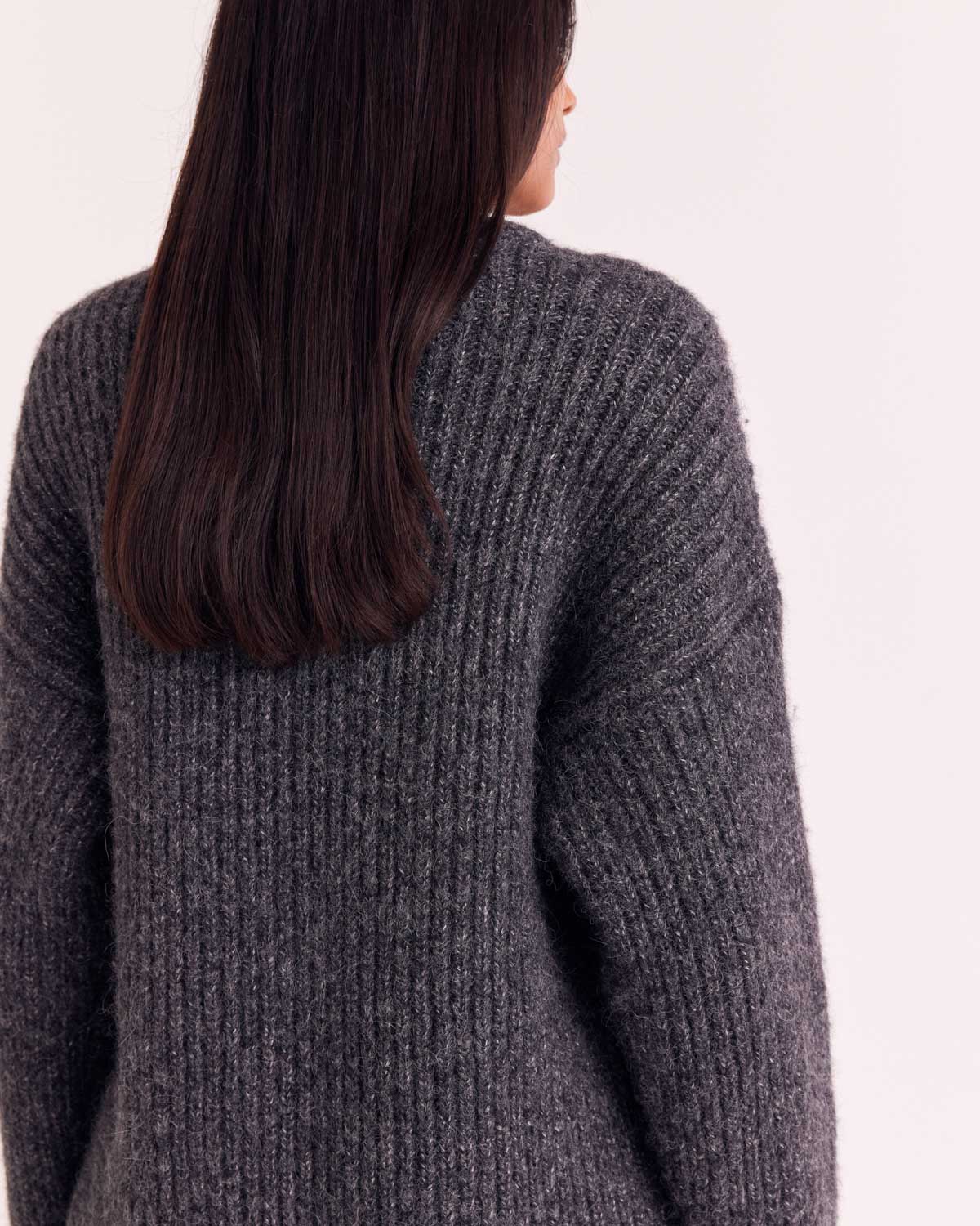 Pull Alyssa gris foncé chiné