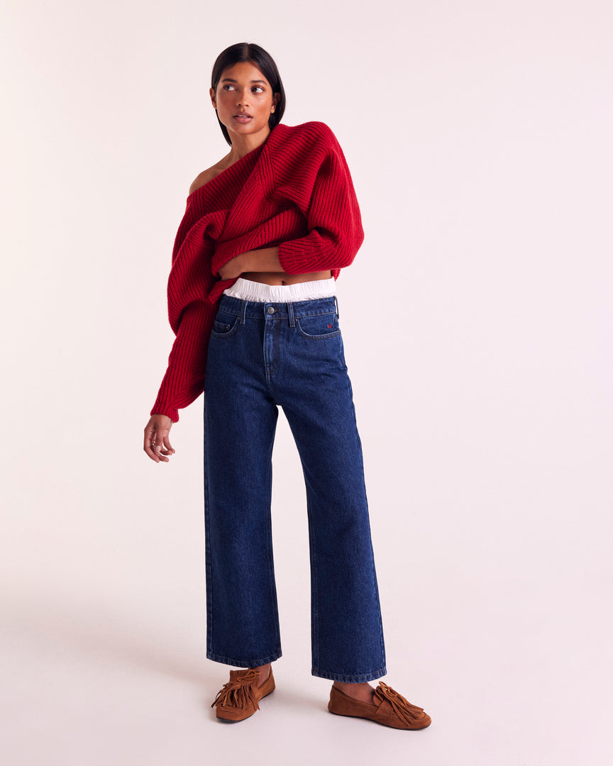 Jean Leonard bleu indigo