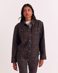 Chemise Perrine léopard fauve chocolat