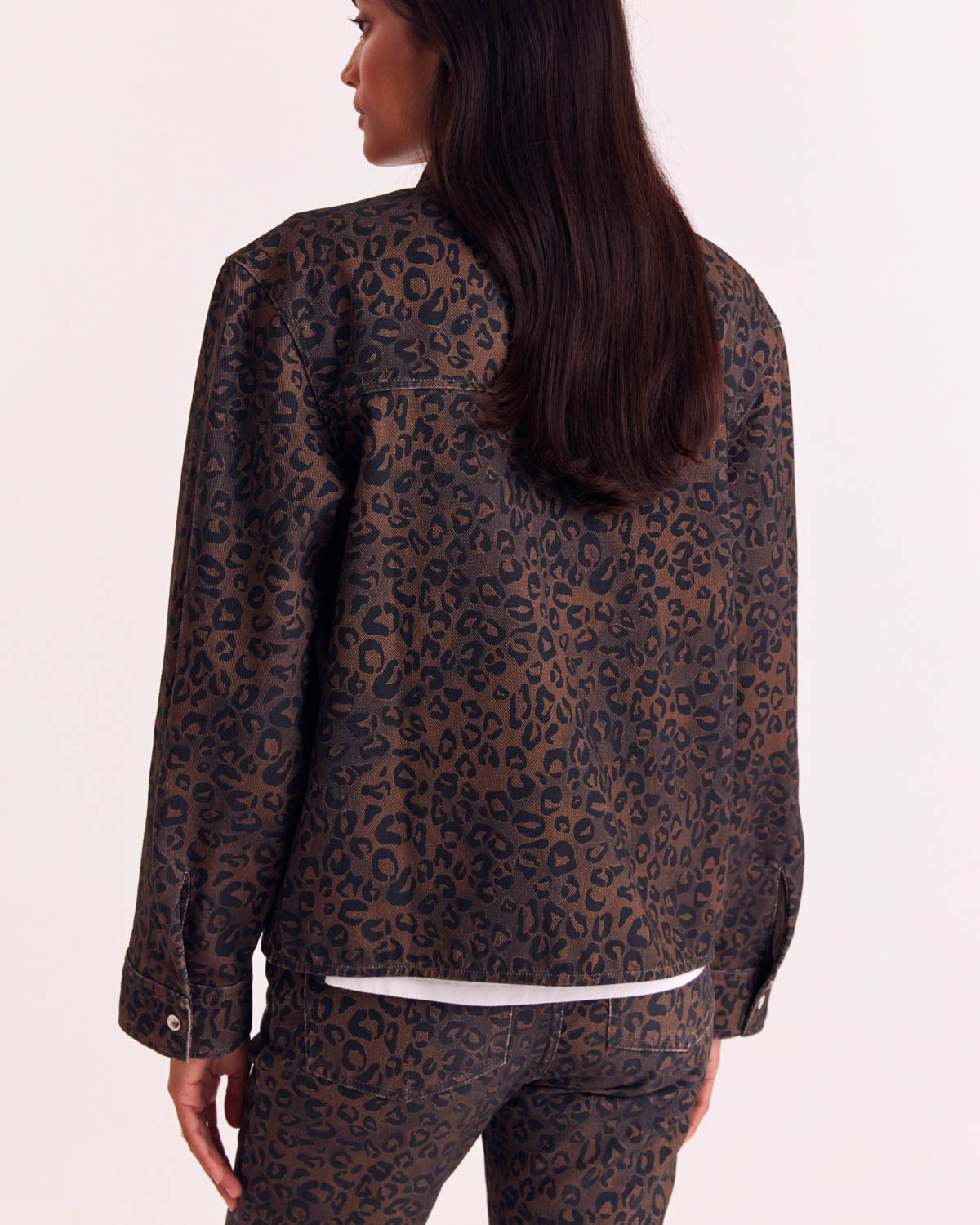Chemise Perrine léopard fauve chocolat
