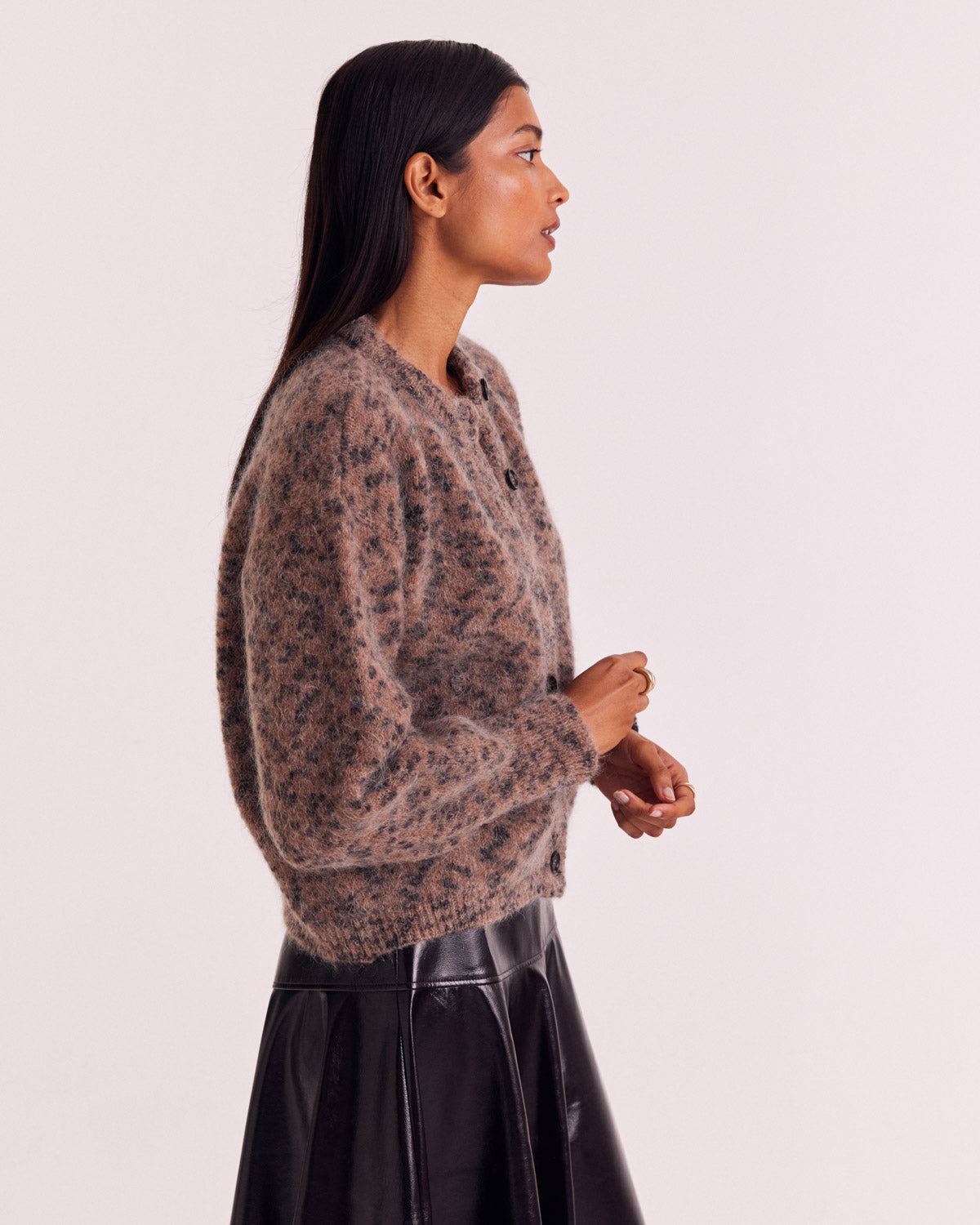 Cardigan Douceur guépard tacheté