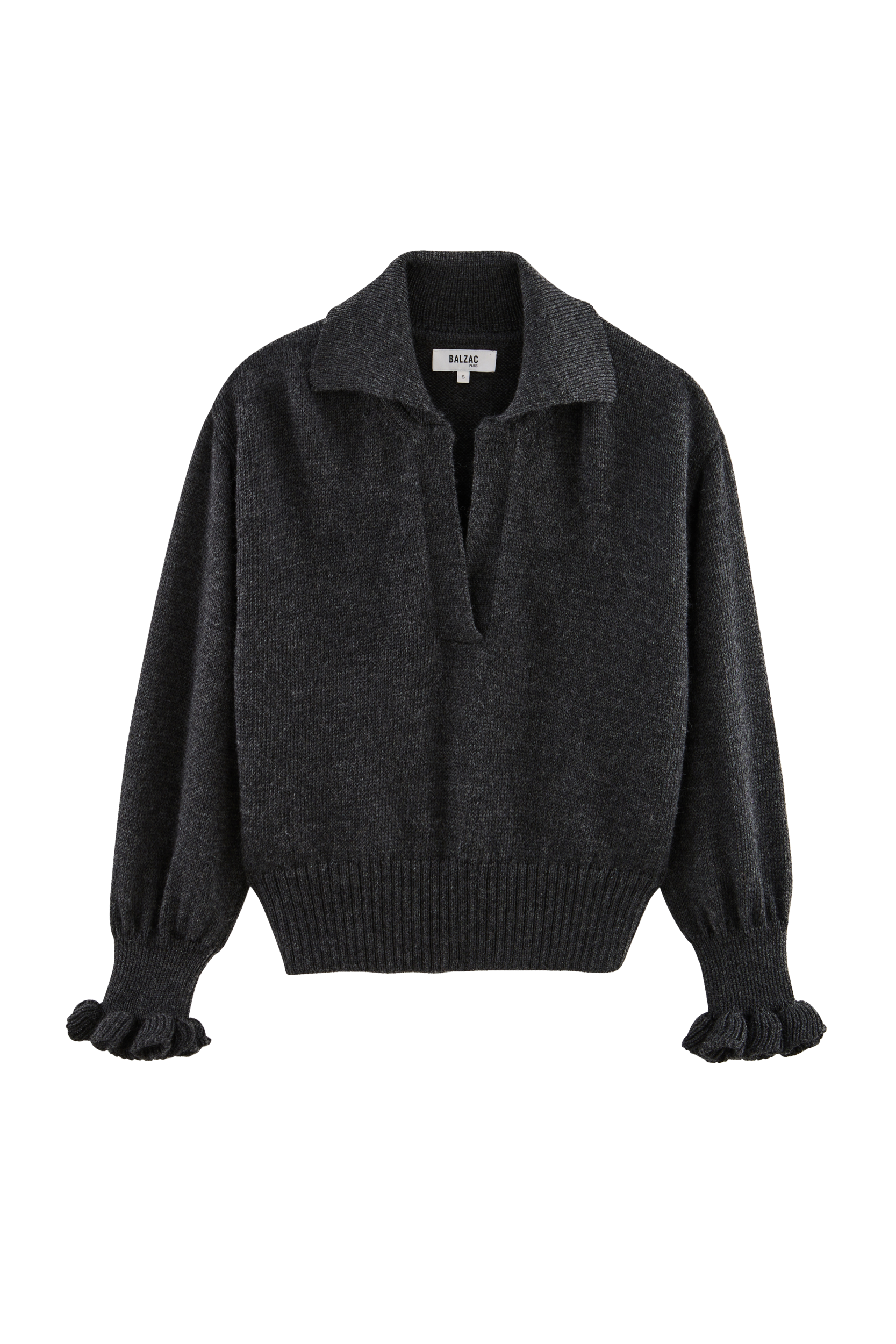 Pull Ophy gris foncé chiné
