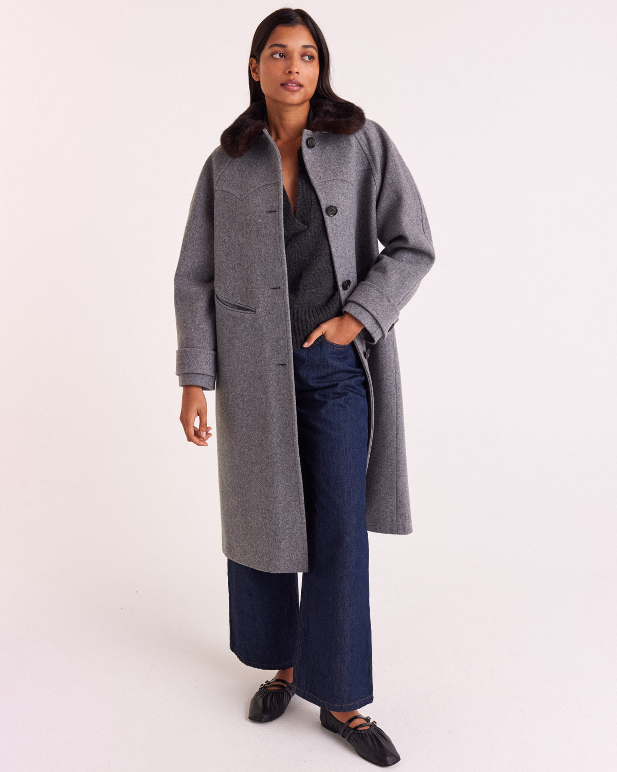 Manteau Nickie gris