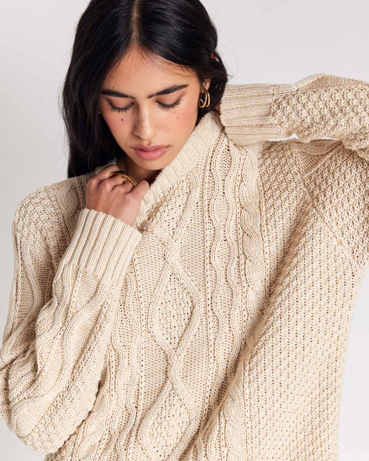 Pull Chandler écru