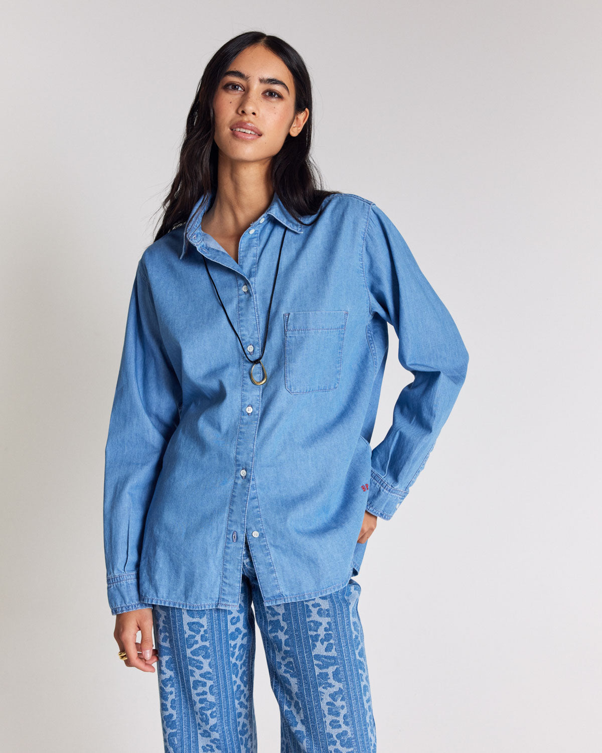 Chemise Anny bleu chambray