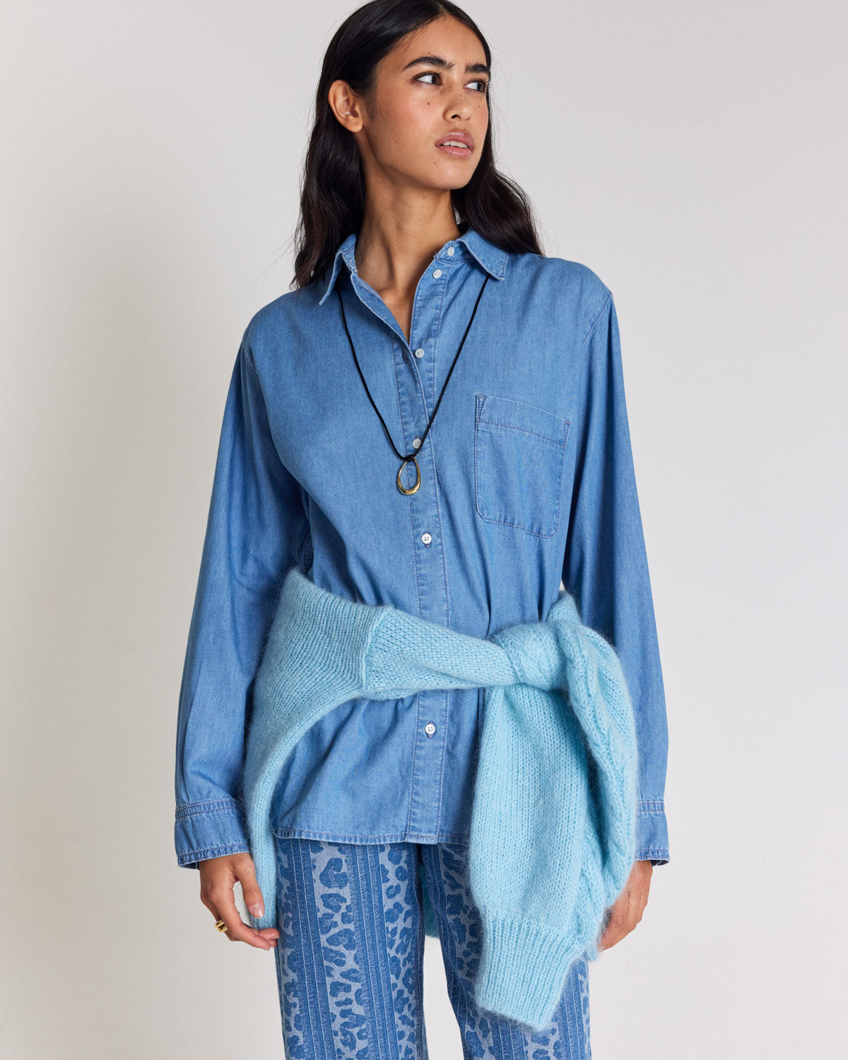 Chemise Anny bleu chambray
