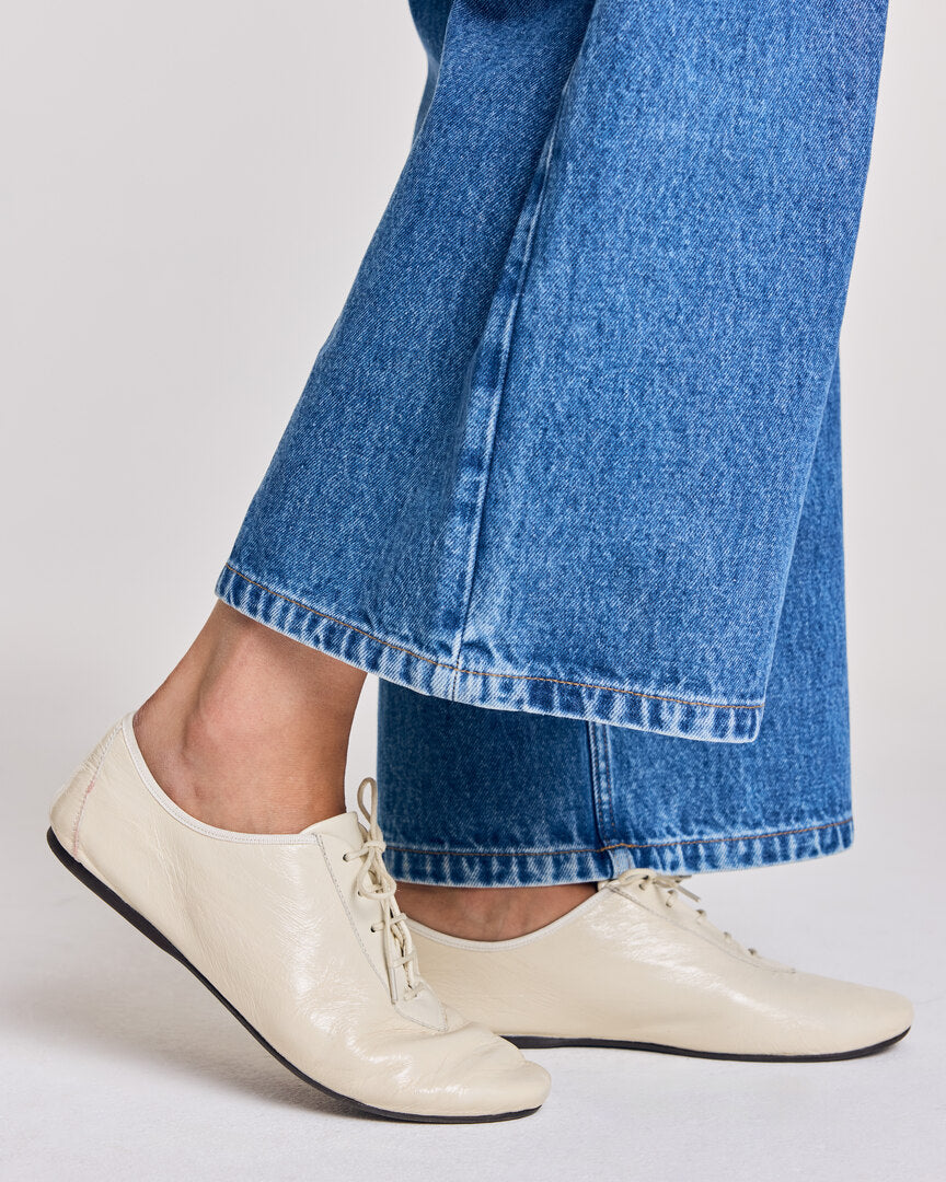 Derbies Achille languette cœur écru
