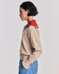 Pull Lila beige et rouille
