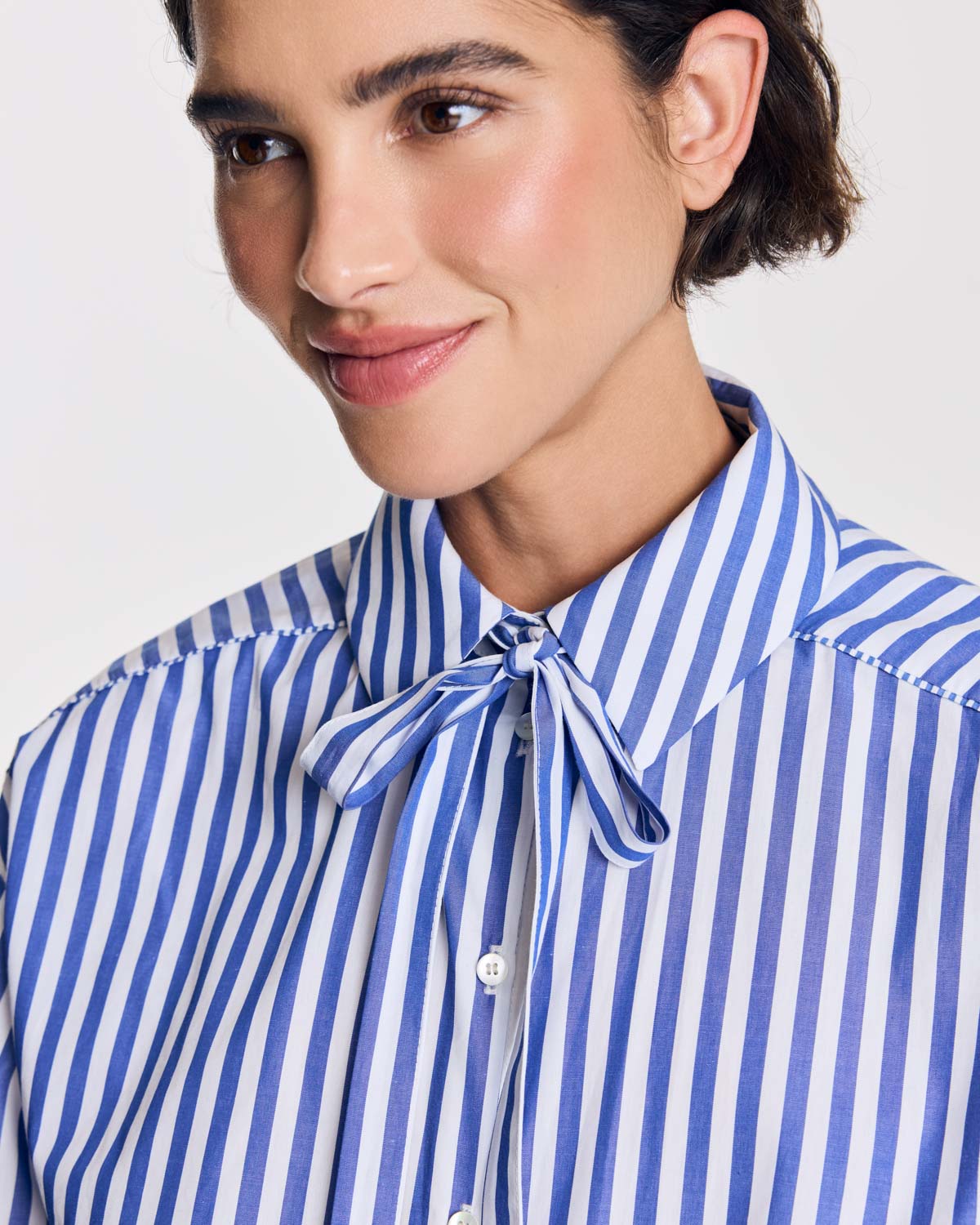 Chemise Ingrid rayures bleu
