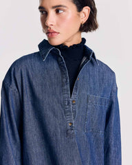 Robe Deborah bleu chambray foncé