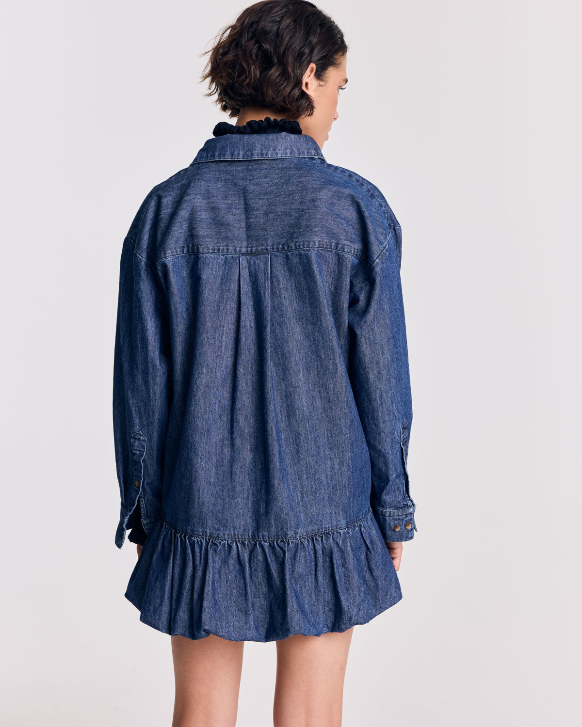 Robe Deborah bleu chambray foncé