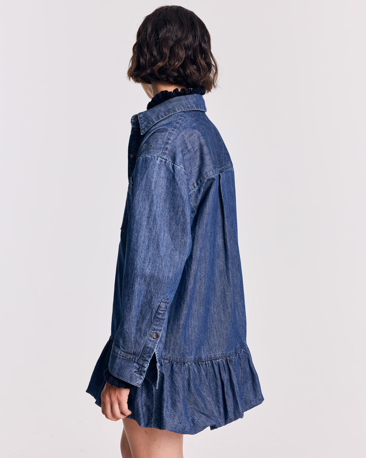 Robe Deborah bleu chambray foncé