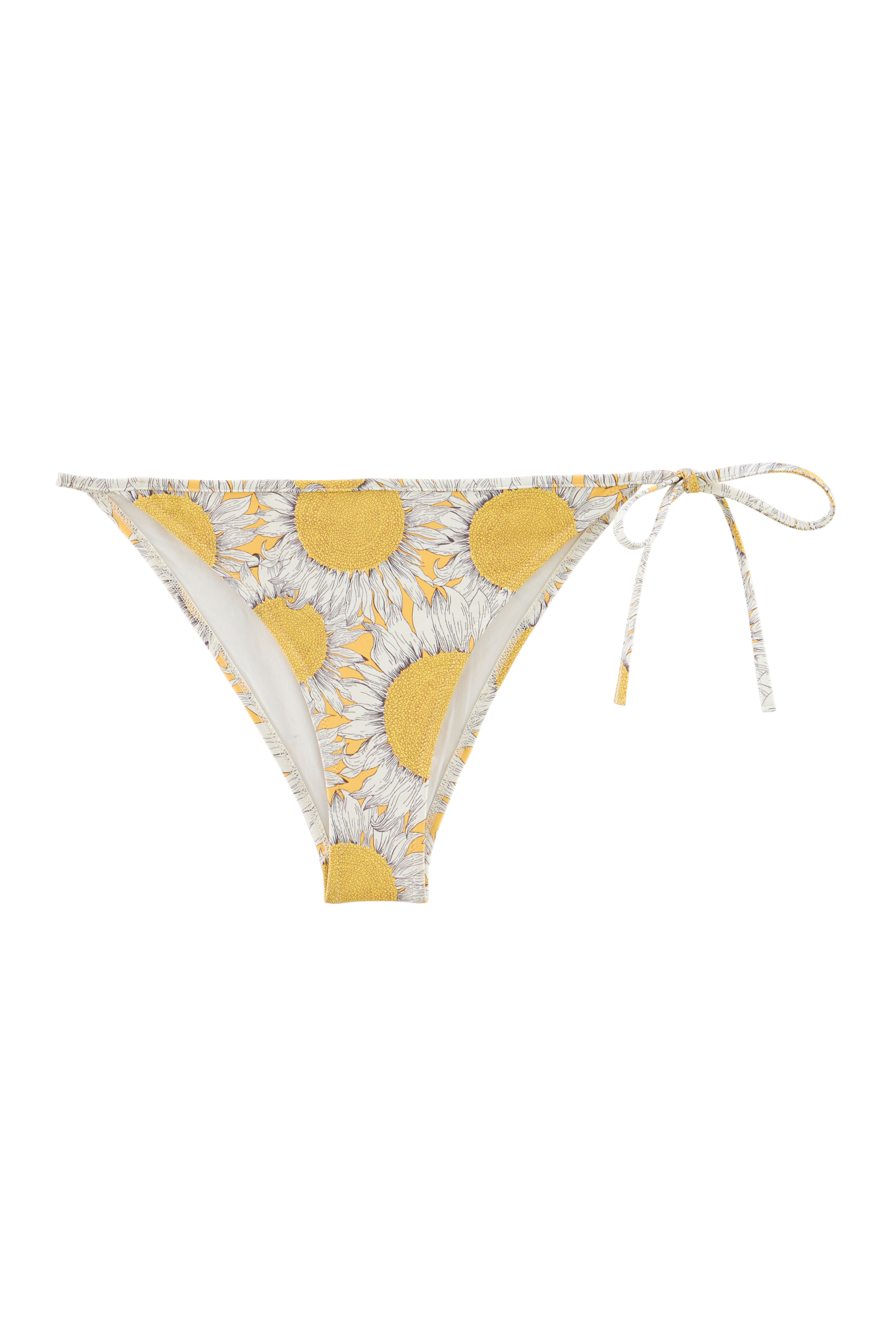 Bas de maillot de bain Ilona imprimé Tournesols jaune
