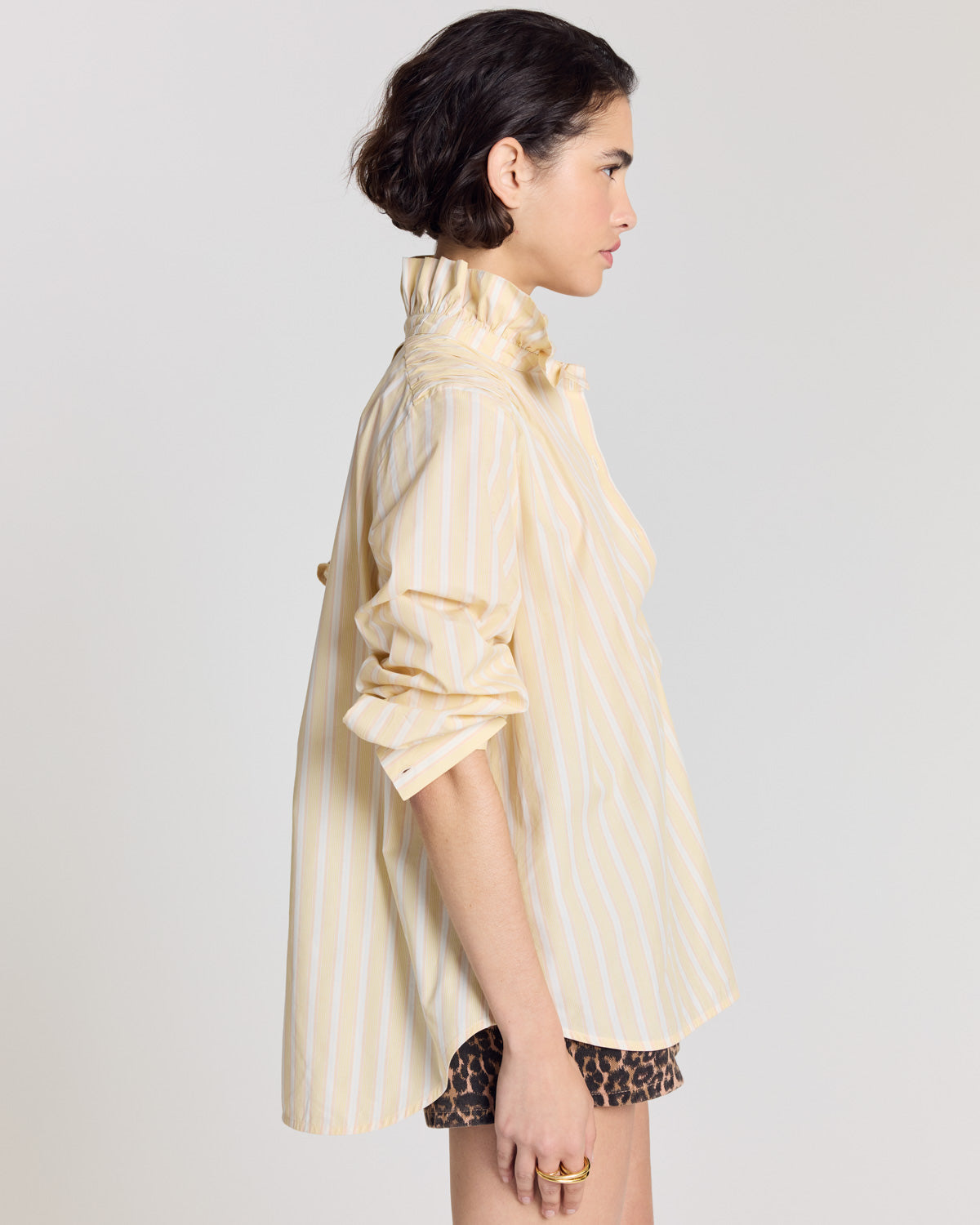 Chemise Leonor rayures jaune