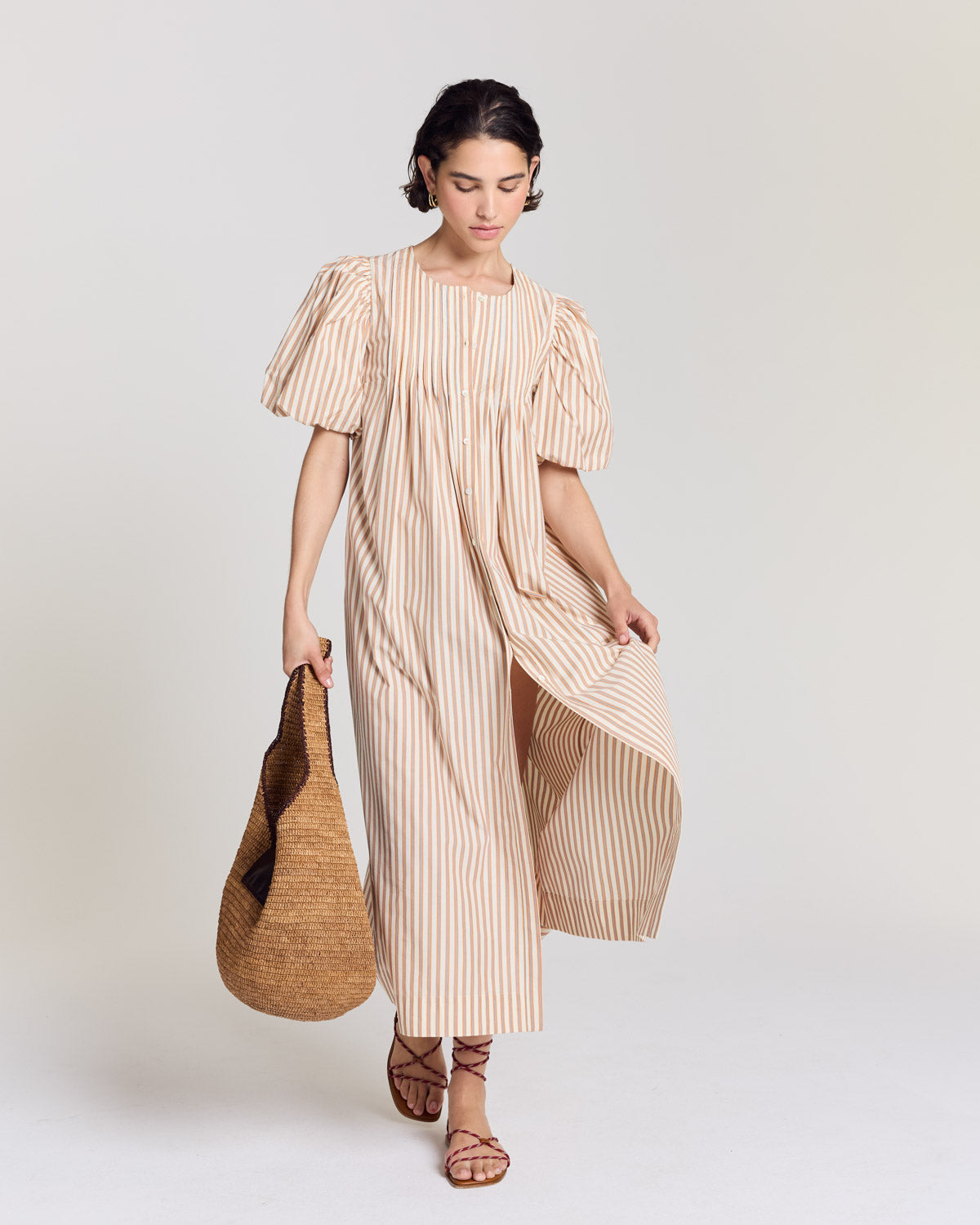 Panier Umbra raphia et chocolat