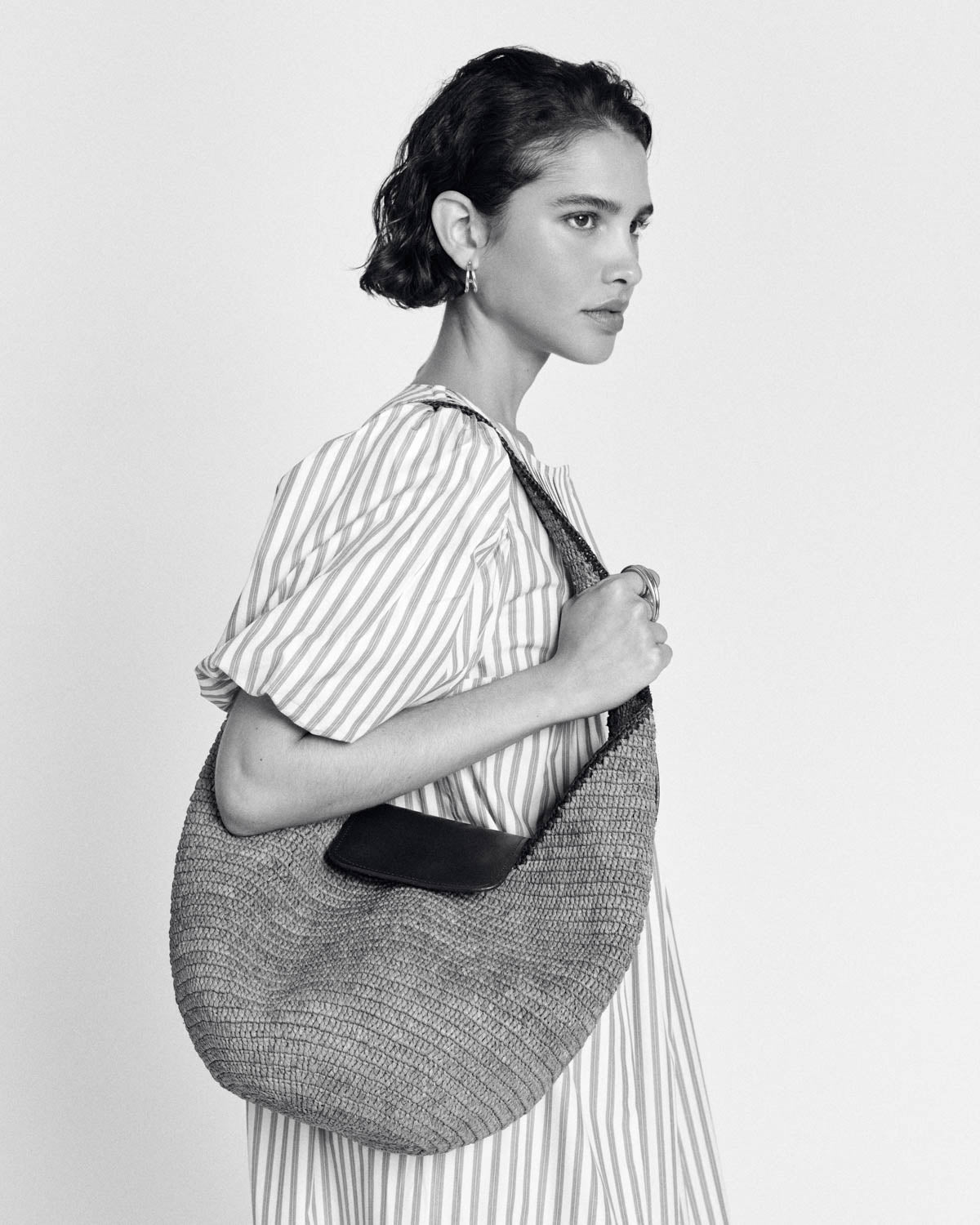 Panier Umbra raphia et chocolat