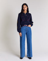 Cardigan Lucile bleu marine