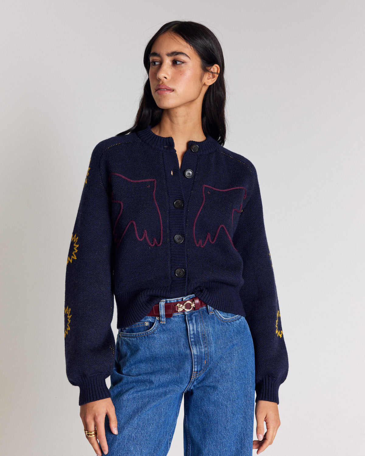 Cardigan Lucile bleu marine