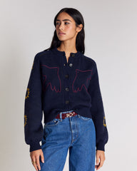 Cardigan Lucile bleu marine