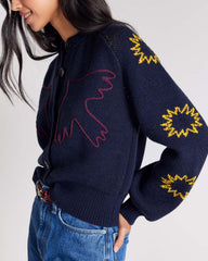 Cardigan Lucile bleu marine