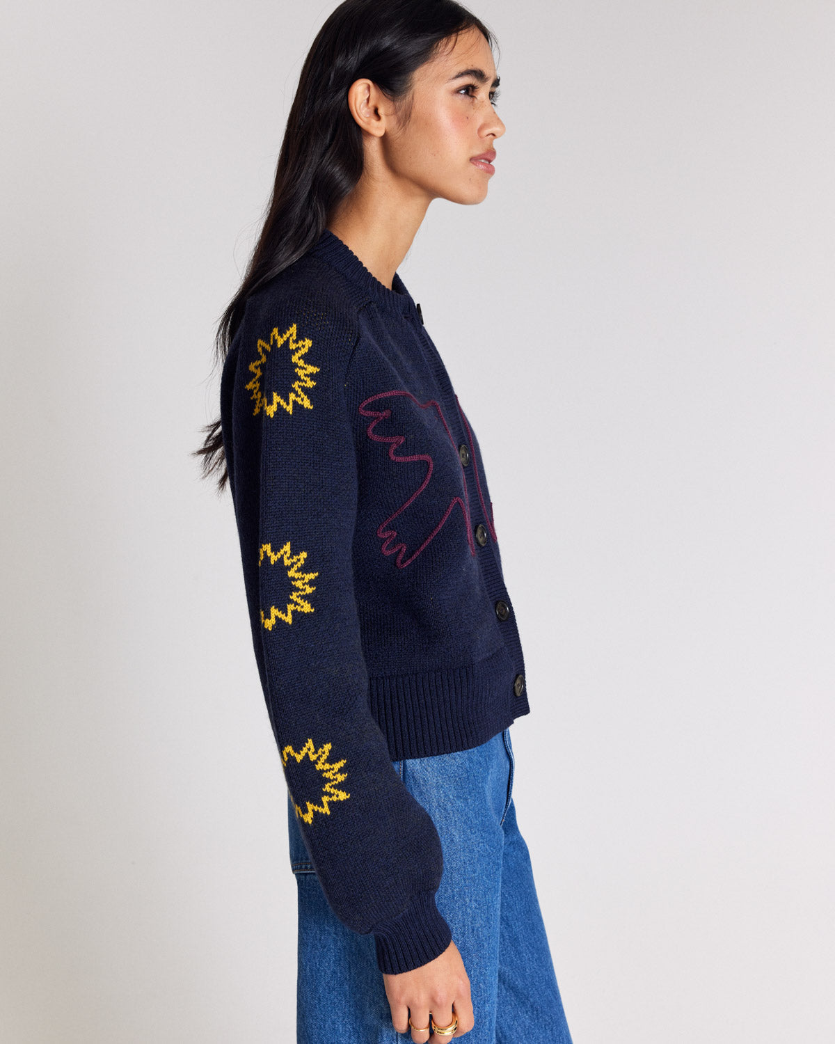 Cardigan Lucile bleu marine