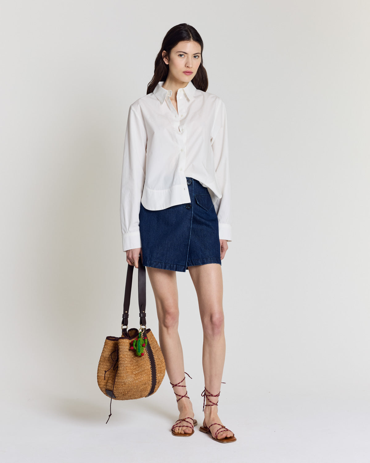 Jupe Rosina bleu indigo