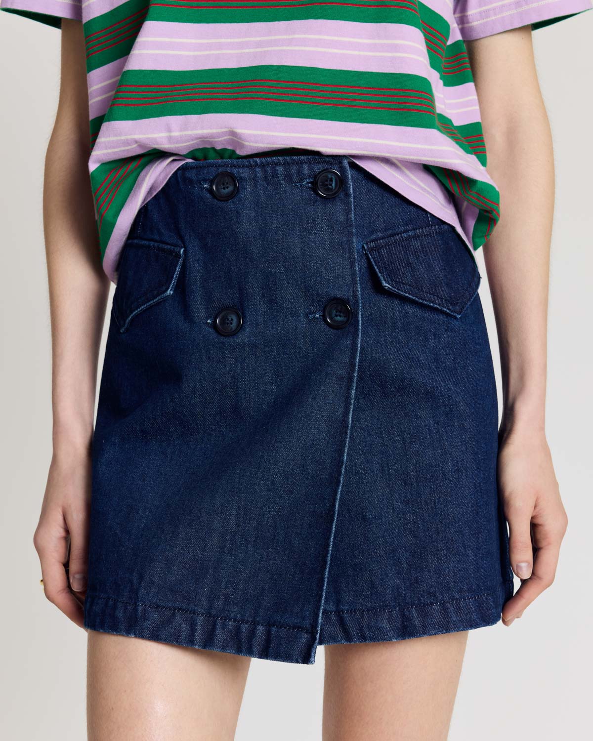 Jupe Rosina bleu indigo