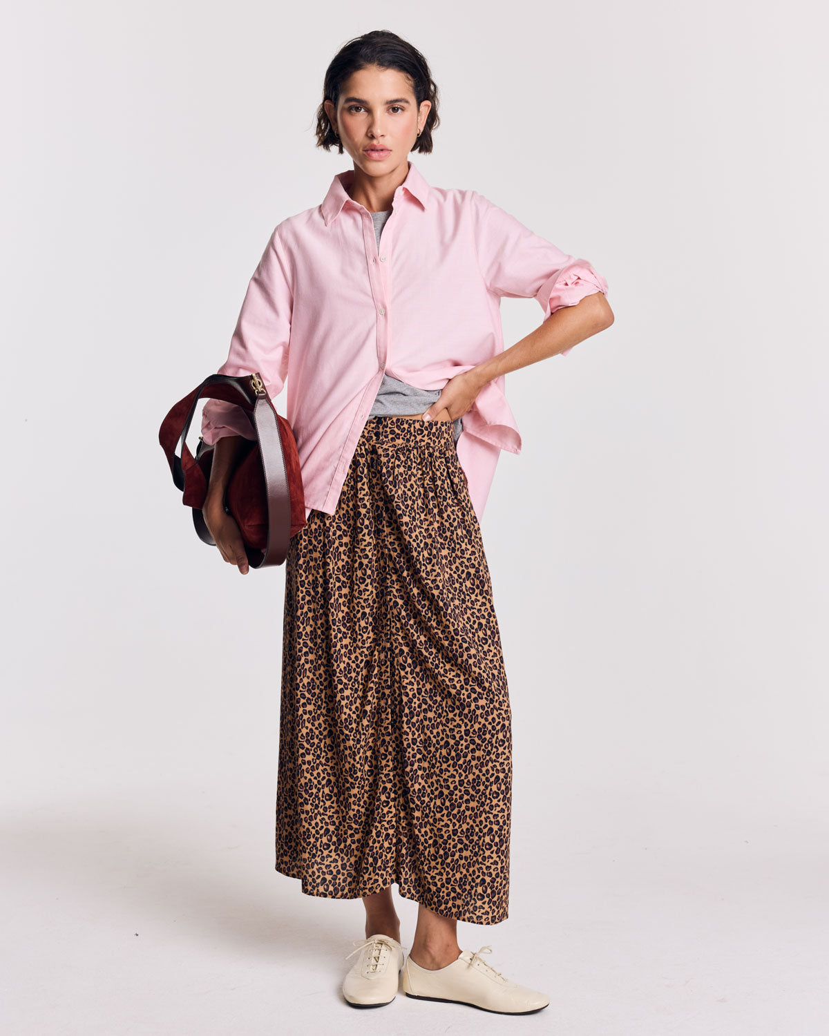 Chemise Liseron rose dragé