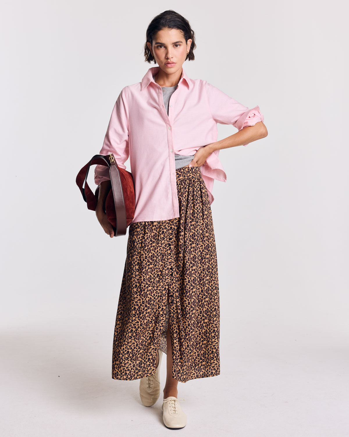 Chemise Liseron rose dragé