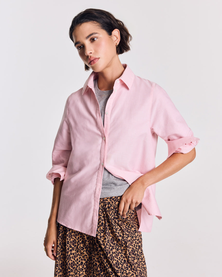 Chemise Liseron rose dragé